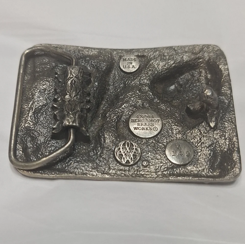 Vintage Bergamot Brass Works Belt Buckle